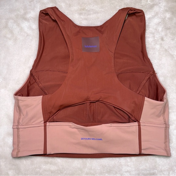 Lululemon Hike to Swim Bra & Biker Short 2-Piece Set Ancient Copper & Pink Clay - Picture 13 of 16